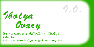 ibolya ovary business card